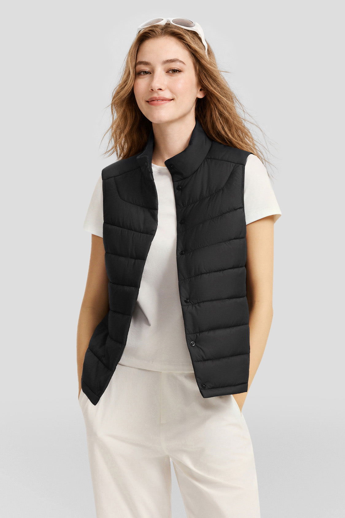 Women's Lightweight Insulated Vest (Mid Warmth) PF007