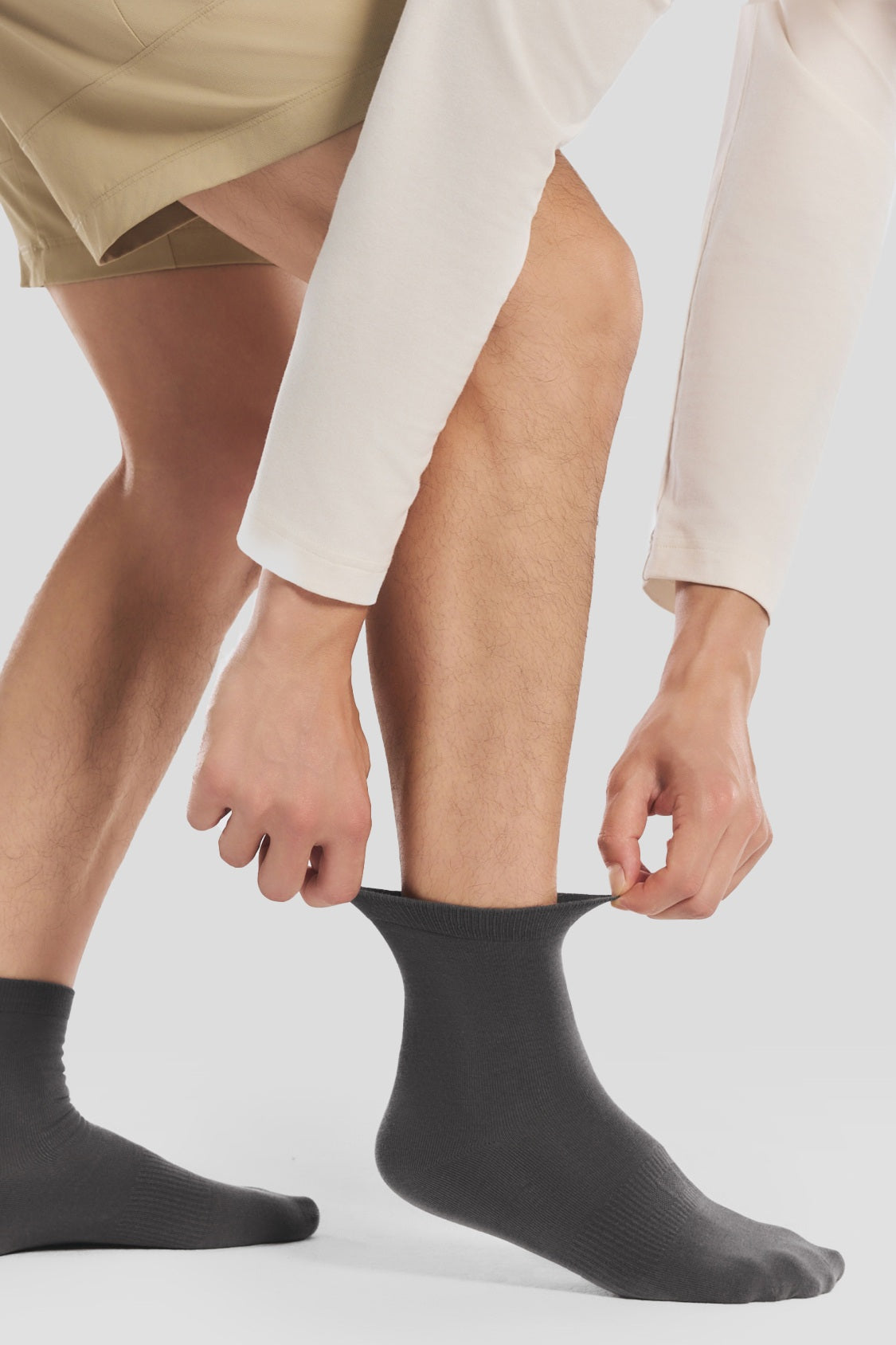 Unisex High-Stretch Cotton Crew Socks (4-Pack) EL039/EL041