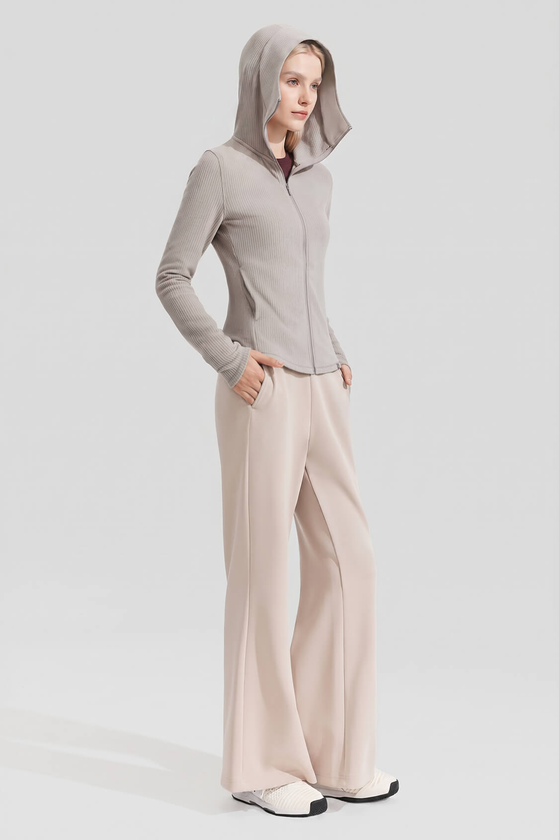 Women's Slim-Fit Fleece Sun Protection Jacket UV008