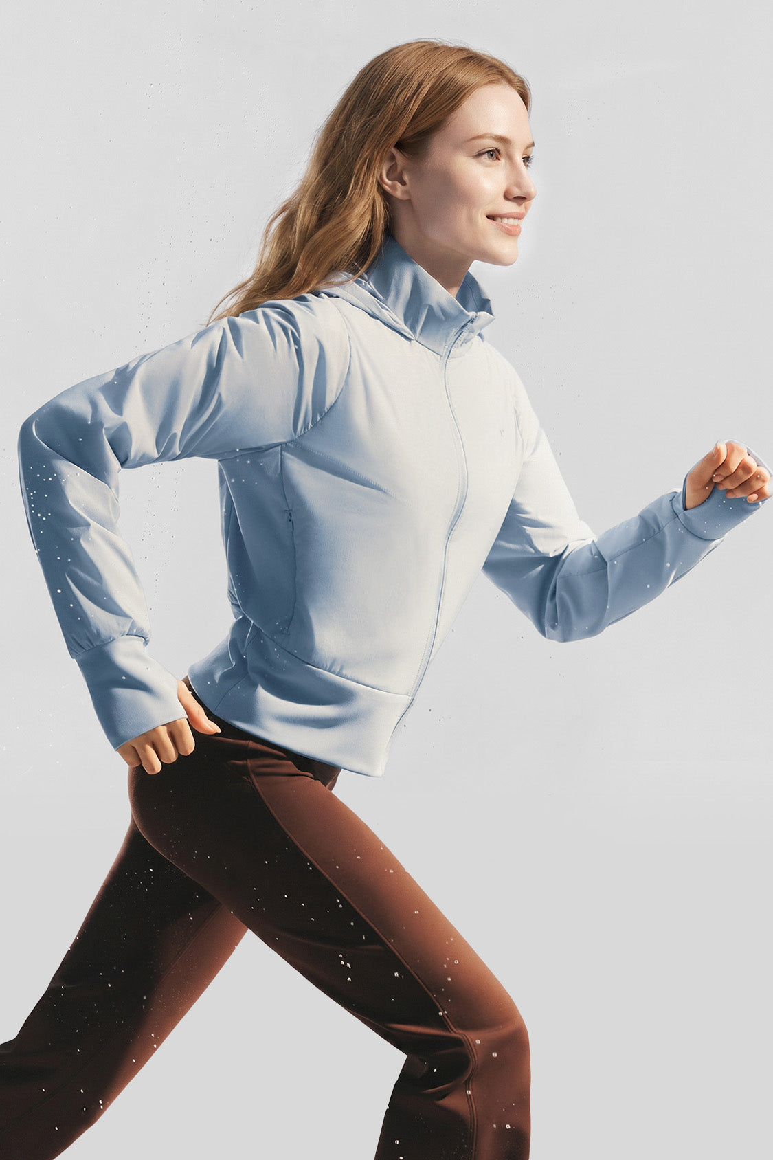 Damen-Cropped-Stretchjacke mit Wattierung (mittlere Wärme) CL014