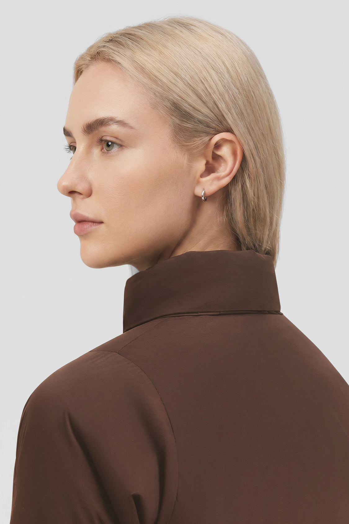 Damen-Cropped-Stretchjacke mit Wattierung (mittlere Wärme) CL014