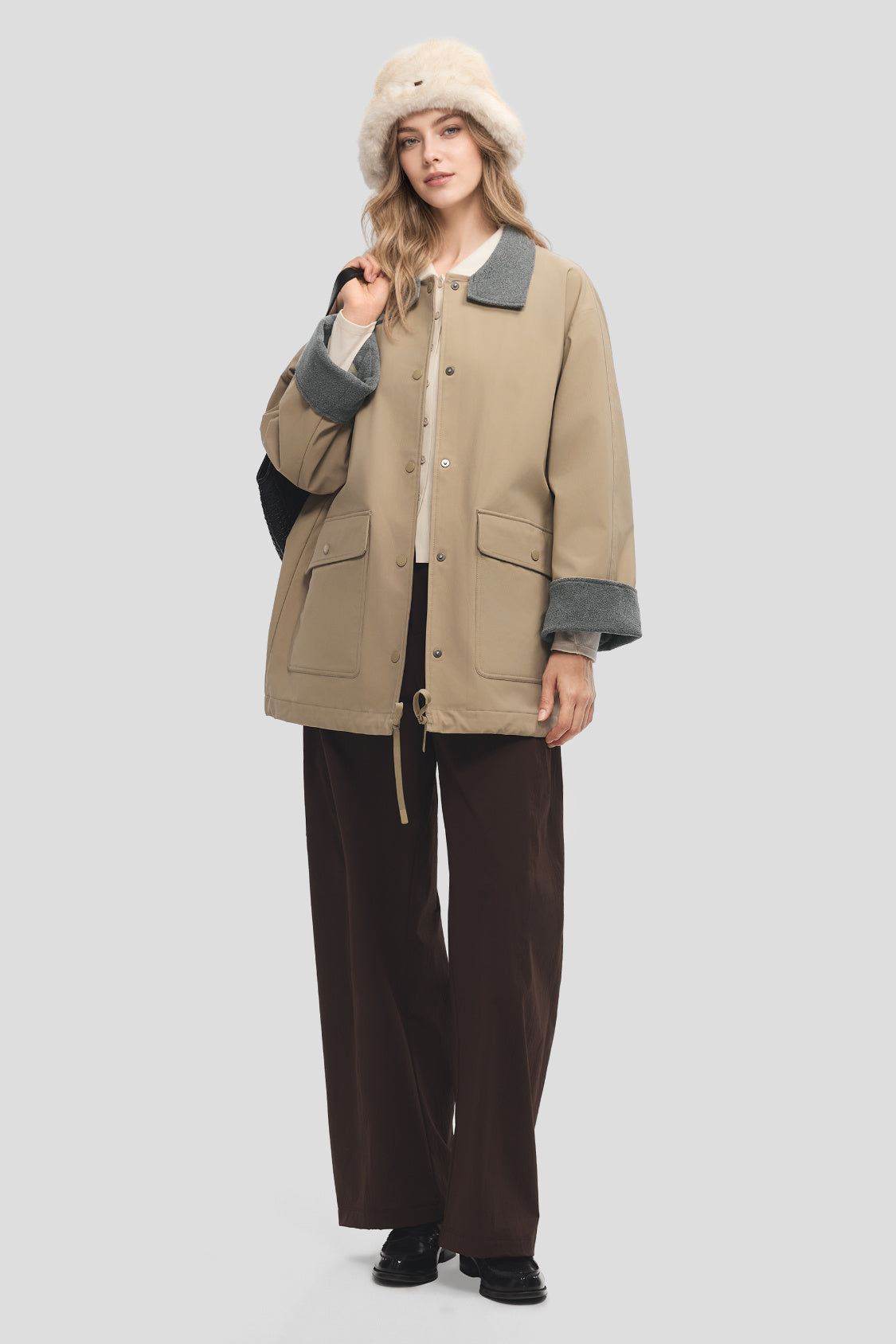 Women's Windproof Micro Fleece Jacket (Mid Warmth) PM034