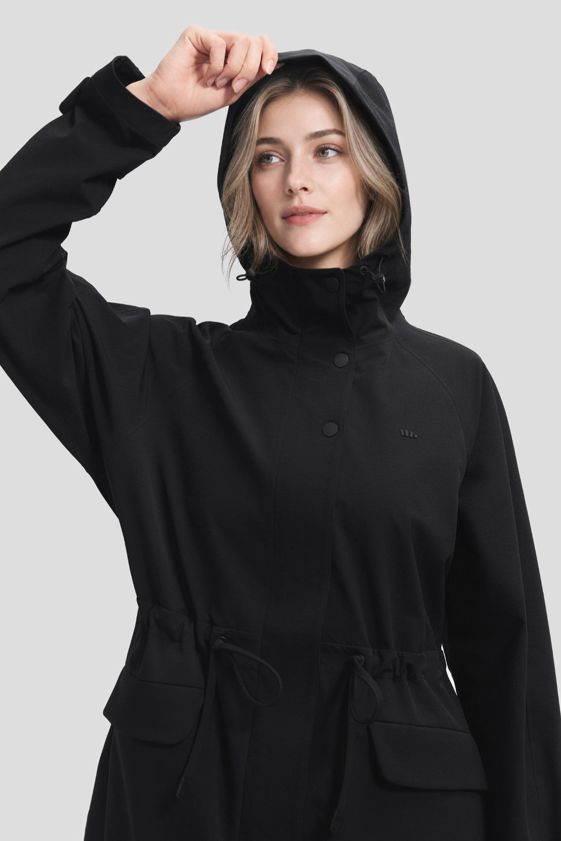 Women's High-Stretch Softshell Trench Coat (Light Warmth) ST027