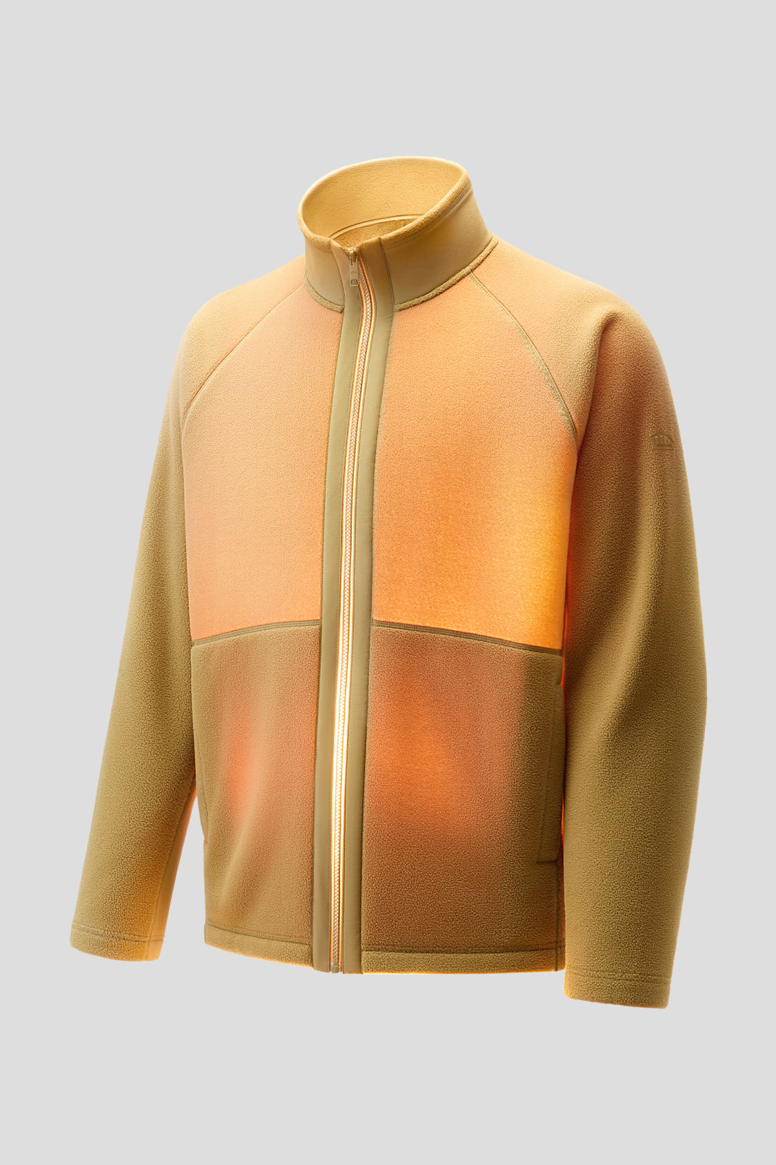 Men's Lightweight Stand-Collar Micro Fleece Jacket (Mid Warmth) PM038