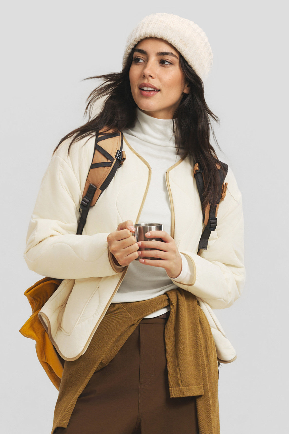 Women's Wool-Blend Turtleneck Base Layer Top (Mid Warmth) HW003
