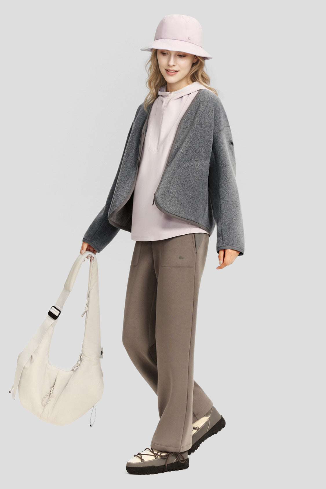 Women's Lightweight Micro fleece Cardigan Jacket (Mid Warmth) PM029