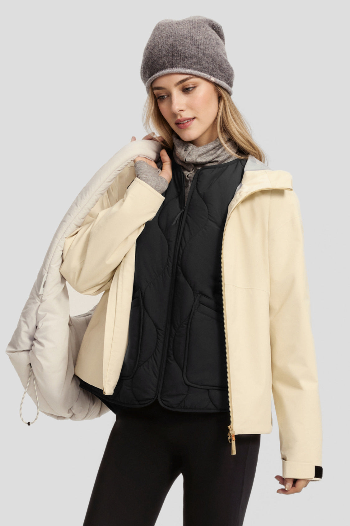 Women's Crew-Neck Insulated Jacket (Mid Warmth) CL023
