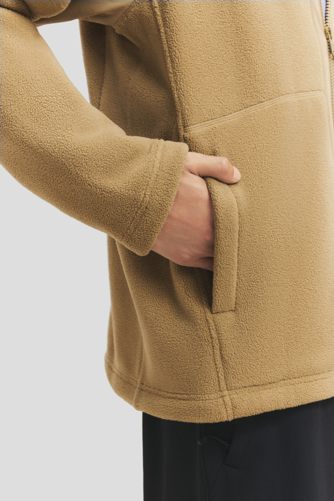 Men's Lightweight Stand-Collar Micro Fleece Jacket (Mid Warmth) PM038