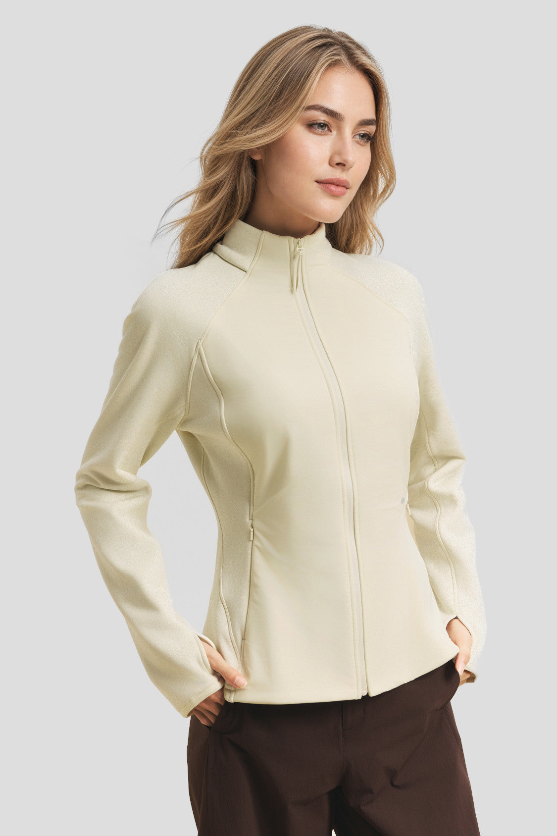 Women’s Medium-Warmth Windproof Fleece Jacket PM014