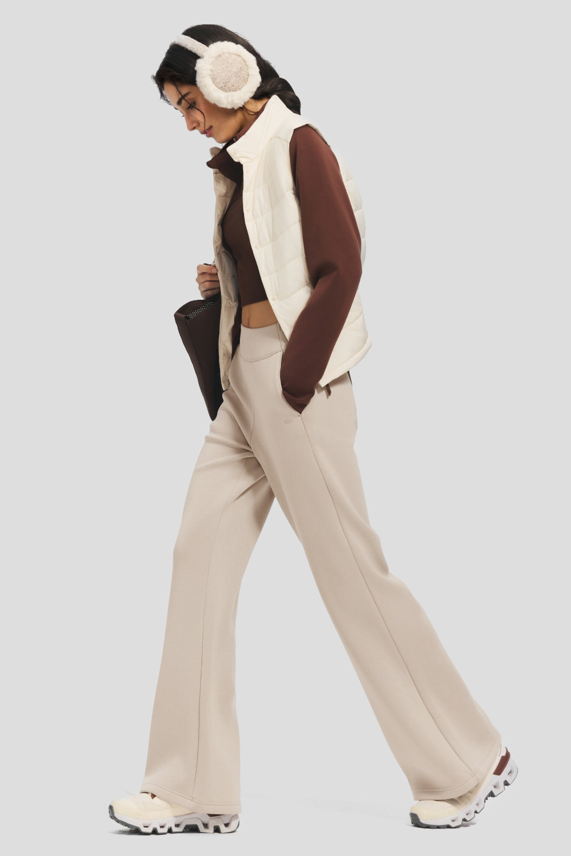 Women's Ultra-Soft High-Stretch Flared Wide-Leg Pants SF010/SF014