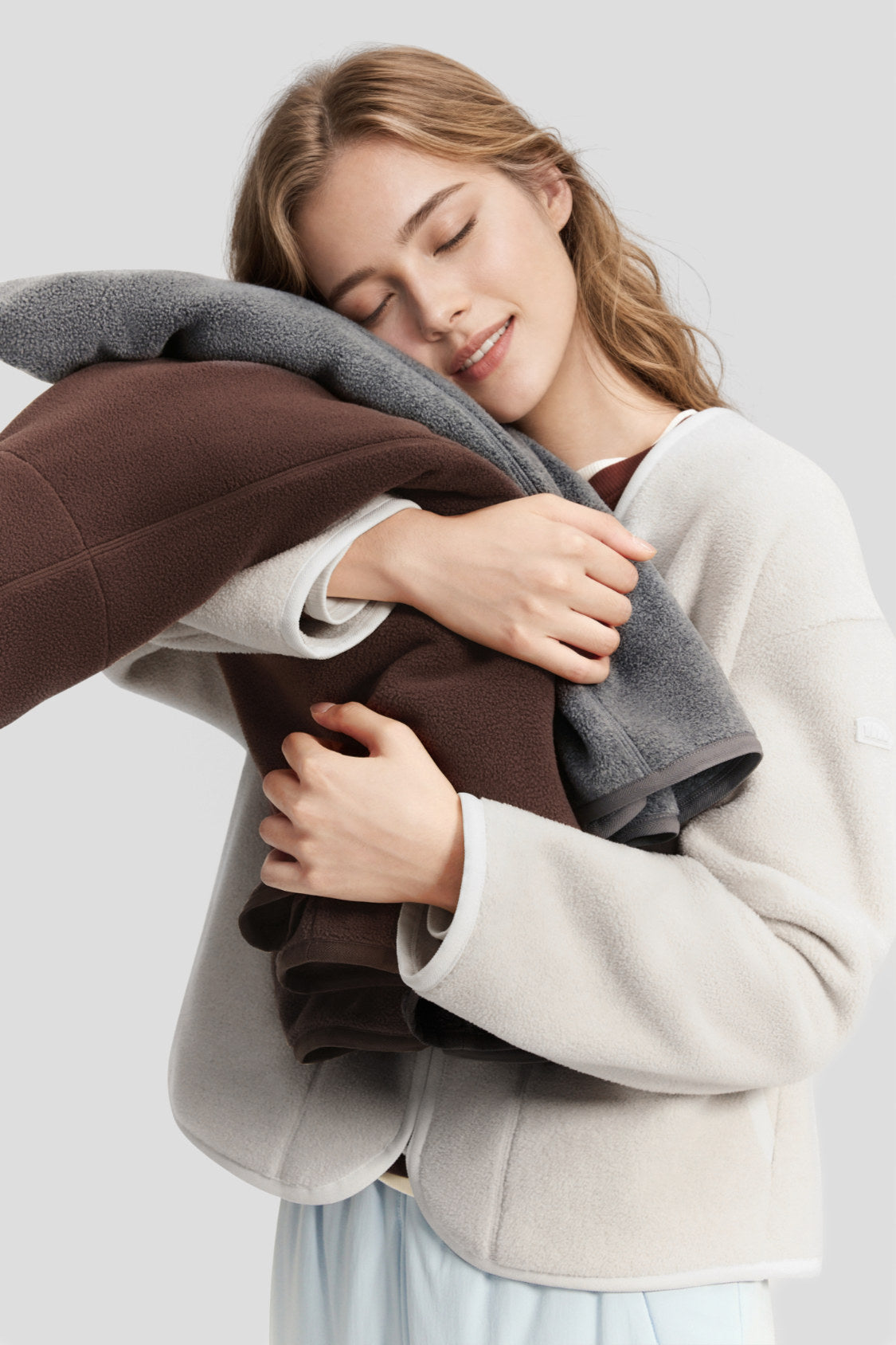 Women's Lightweight Micro fleece Cardigan Jacket (Mid Warmth) PM029