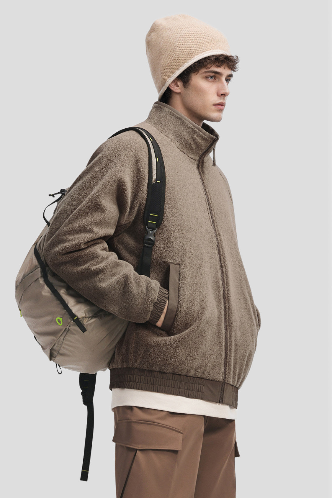 Men's Reversible Micro Fleece Softshell Jacket (High Warmth) ST031