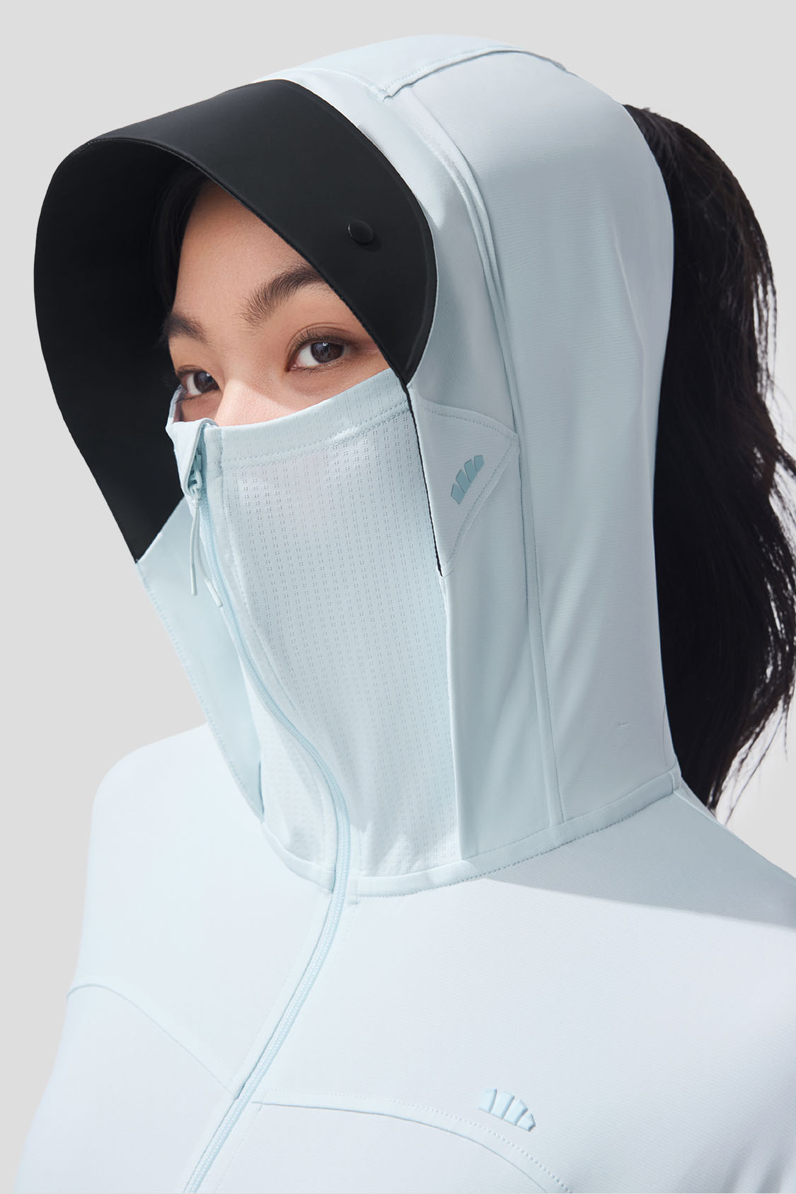 Ease - Giacca da sole lunga e ampia da donna a protezione totale UPF2000+ AL824