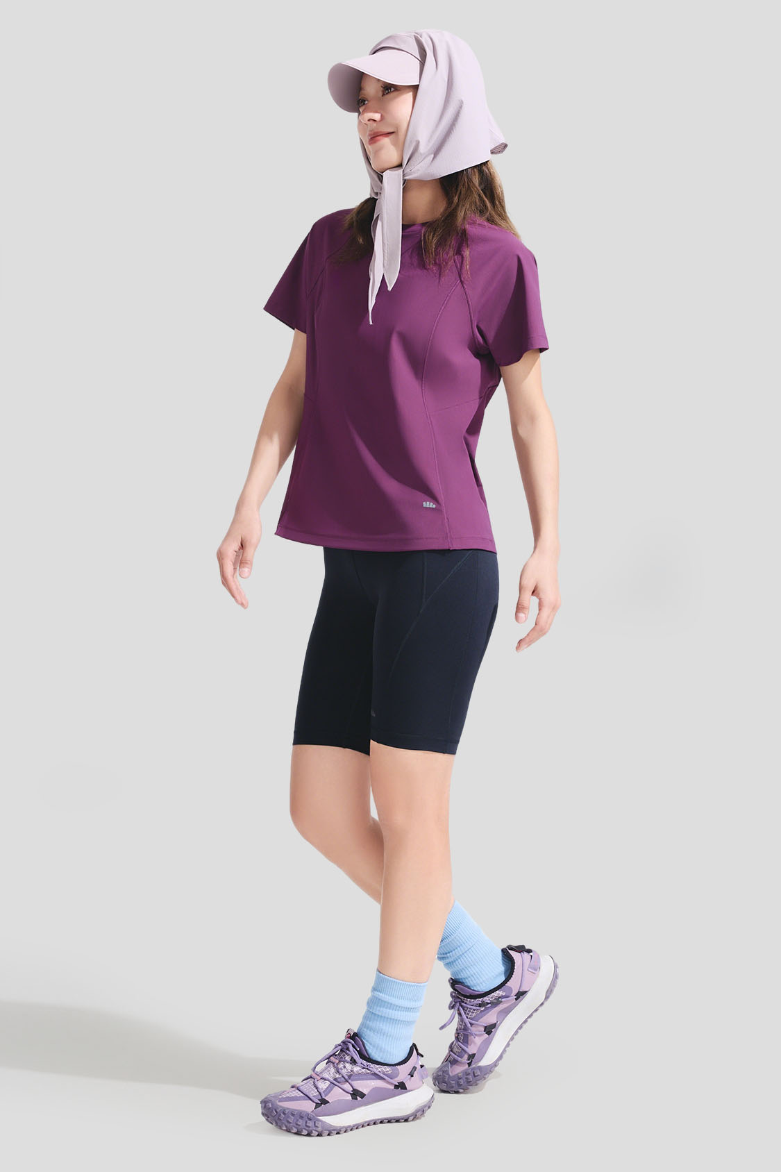 وشاح شعر نسائي للحماية من الشمس بحافة AL003