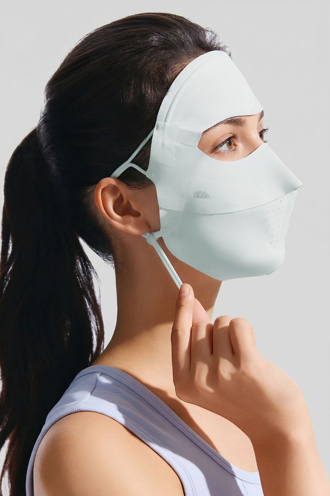 Dames Lichtgewicht Zonnebeschermingsgezichtsmasker UPF 50+ AL204
