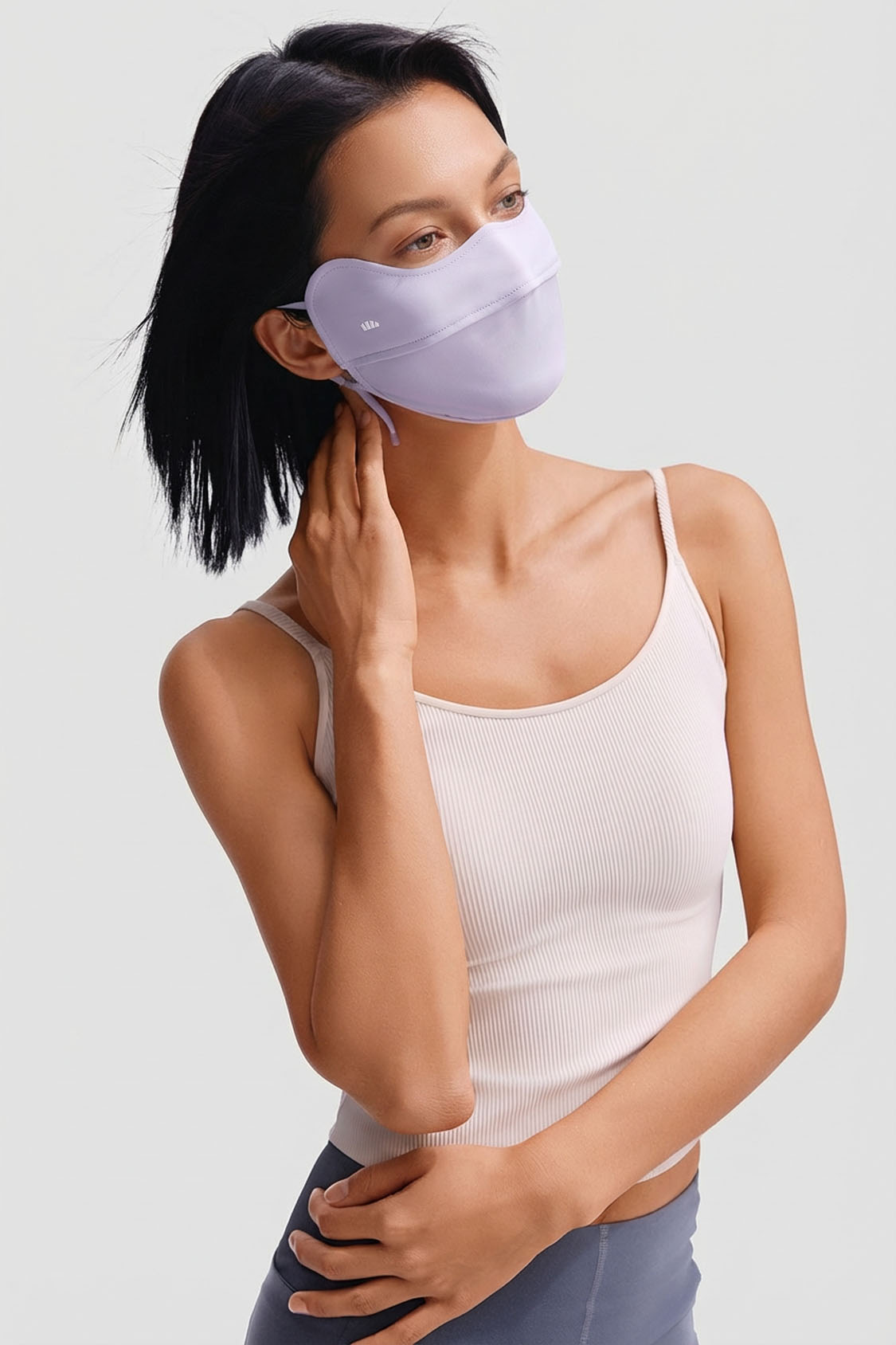 Mascarilla facial refrescante con protección solar para mujer UPF 50+ AL833