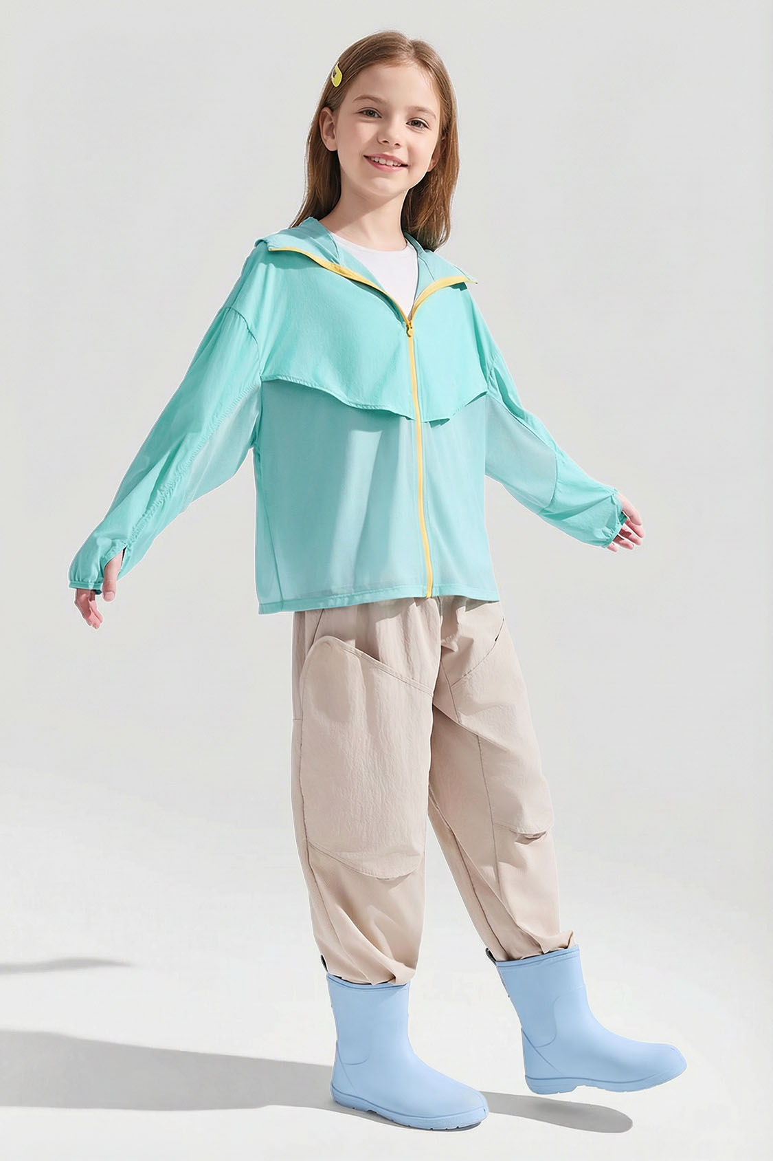 Kids' Breathable Sun Protection Jacket UPF 50+ AS008