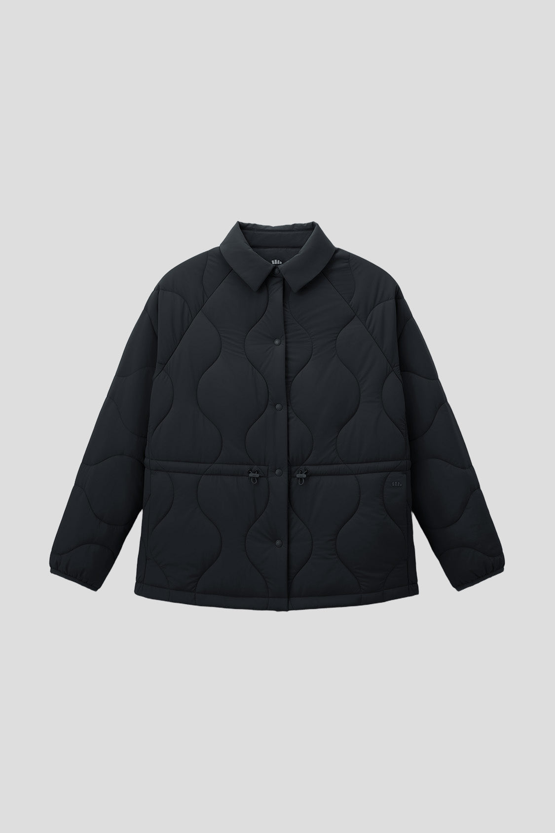 beneunder lapeltrail womens medium warmth lapel collar fleece jacket #color_black