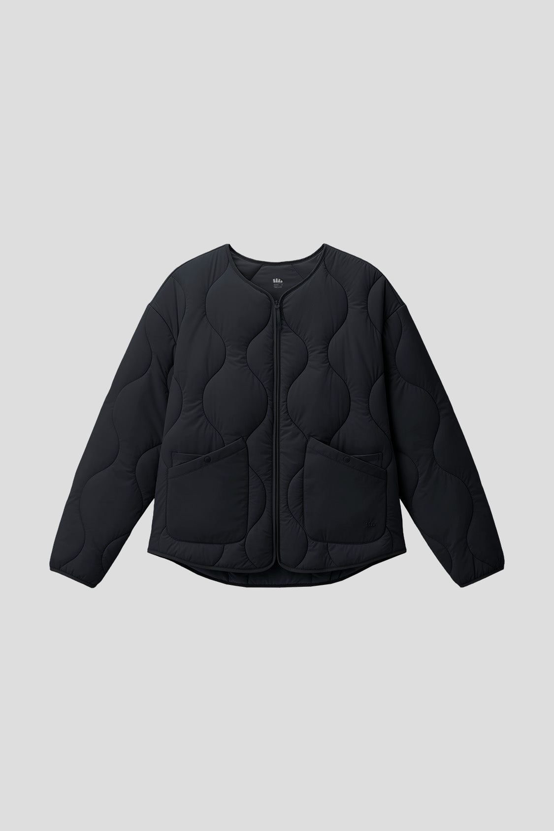 beneunder roundtrail womens medium warmth round neck fleece jacket #color_black