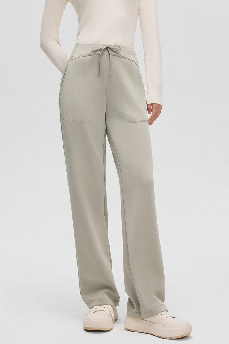 beneunder flexstraight womens high stretch straight leg pants #color_gray