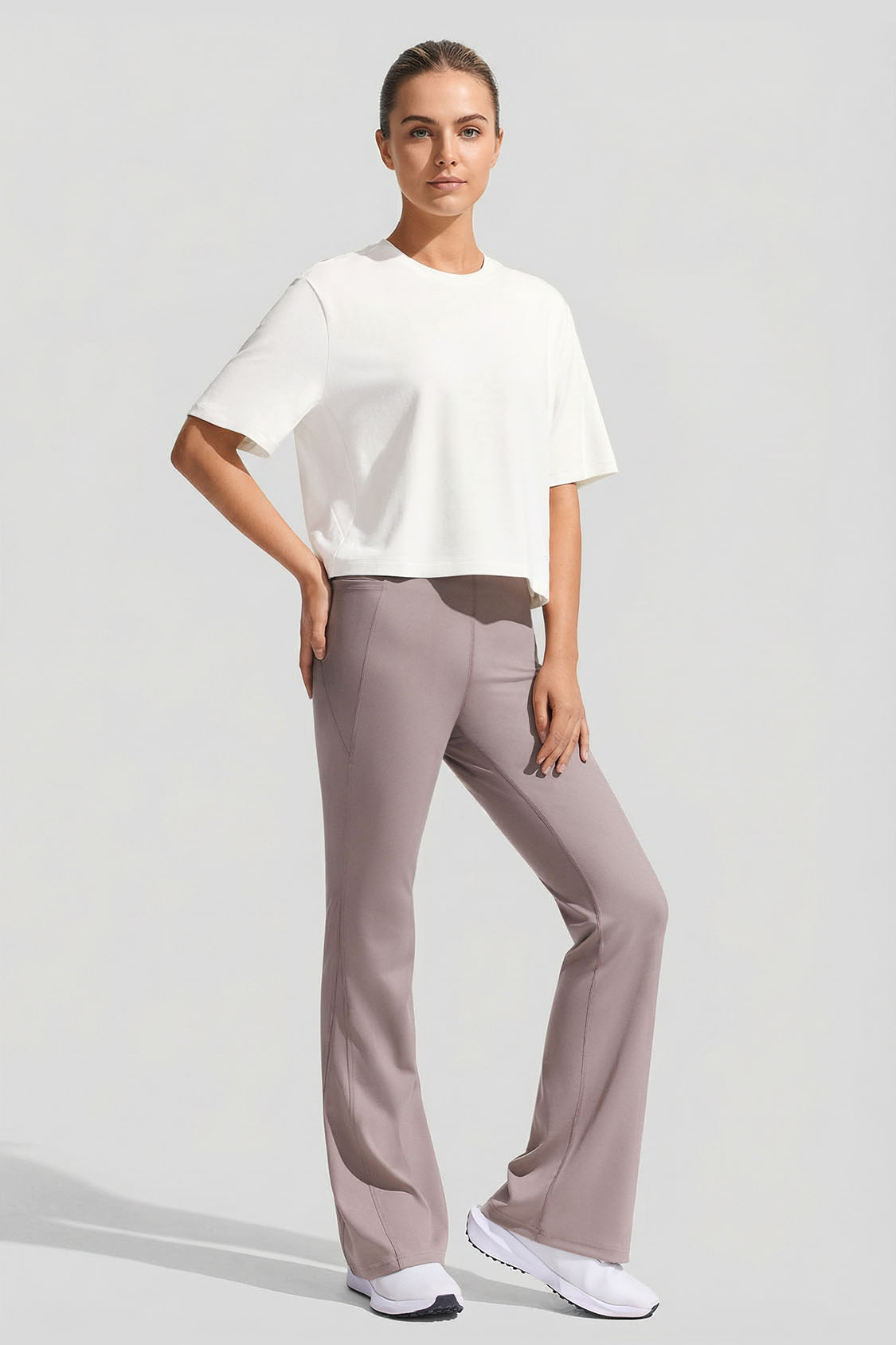 Camiseta de algodón transpirable para mujer CT007