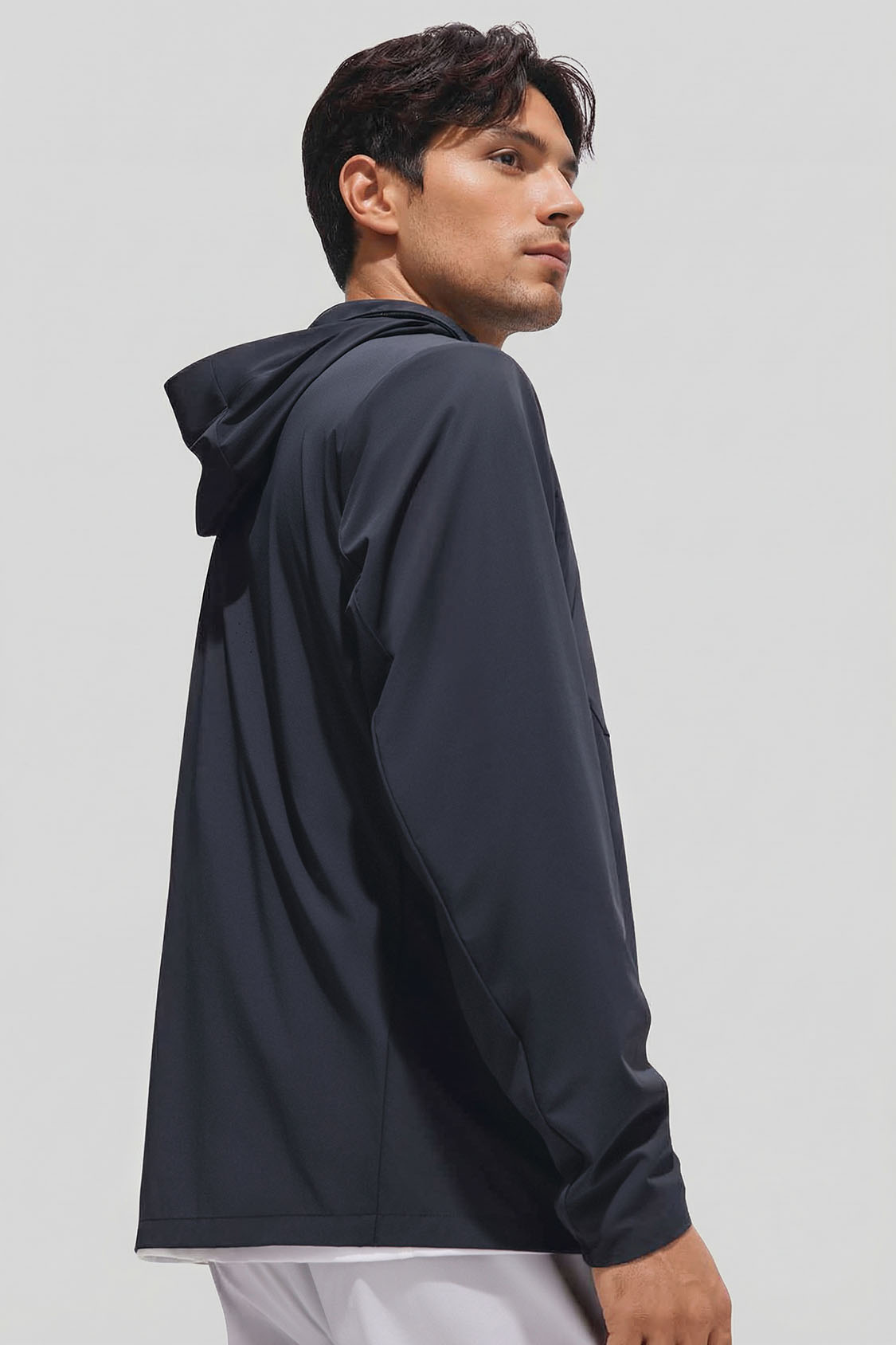 Men's Packable-Hood Quick-Dry Sun Protection Jacket UPF 100+ DS007/DS941