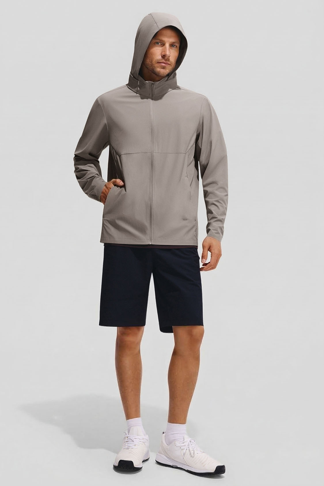 Men's Packable-Hood Quick-Dry Sun Protection Jacket UPF 100+ DS007/DS941