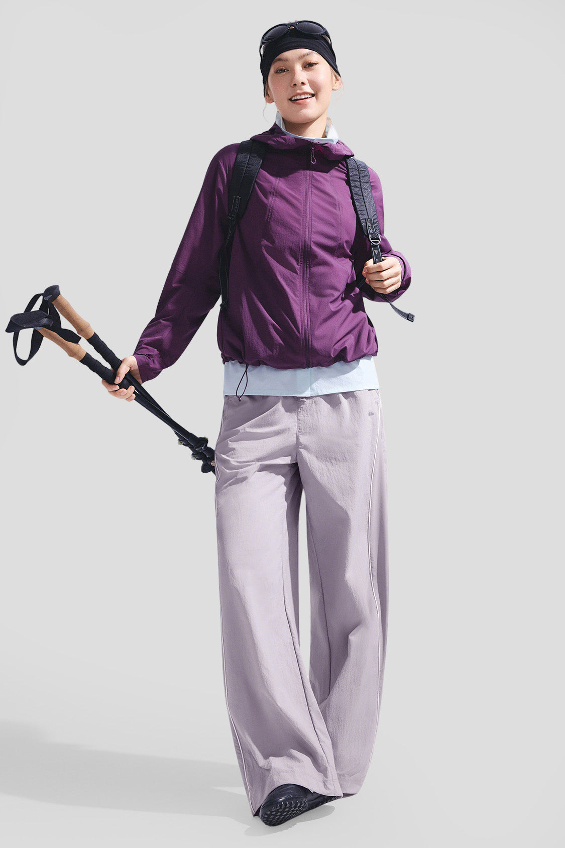 Pantalones de pierna recta de secado rápido para mujer con protección solar UPF 50+ DS010/DS891