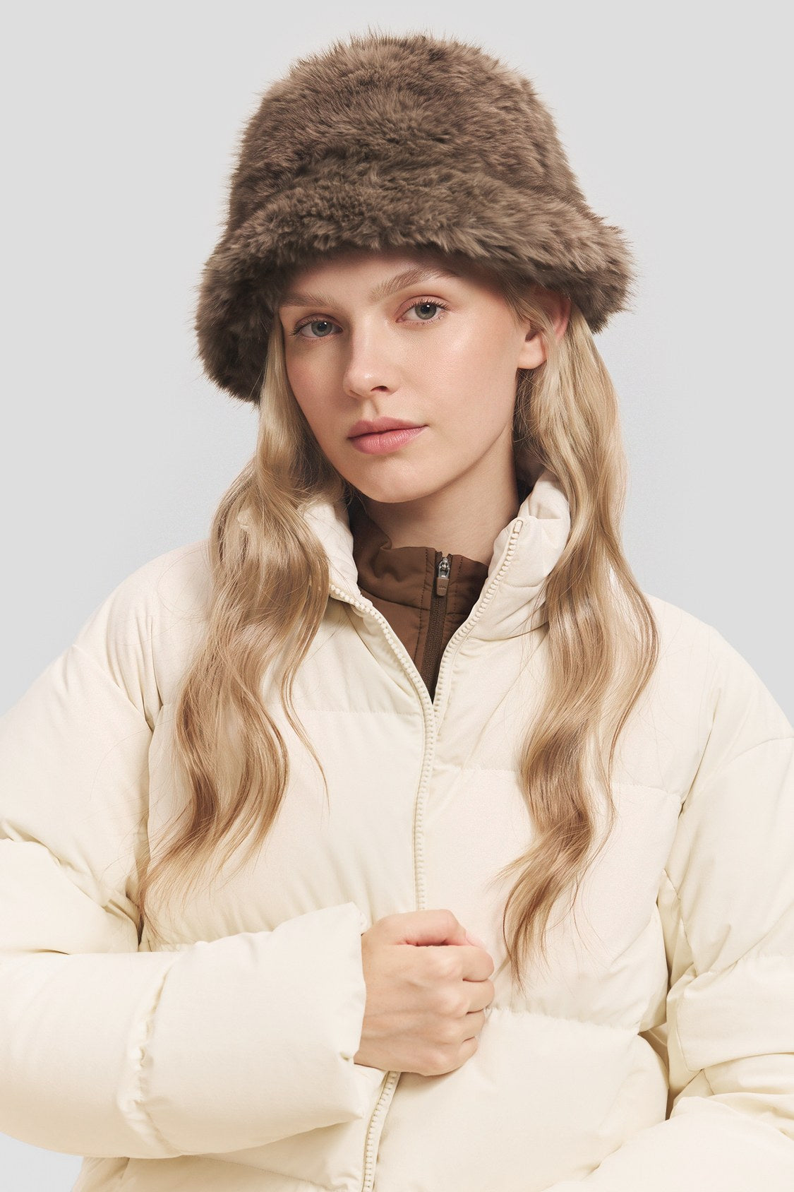 Mixed-Pile Fleece Thermal Bucket Hat UPF50+ PM047