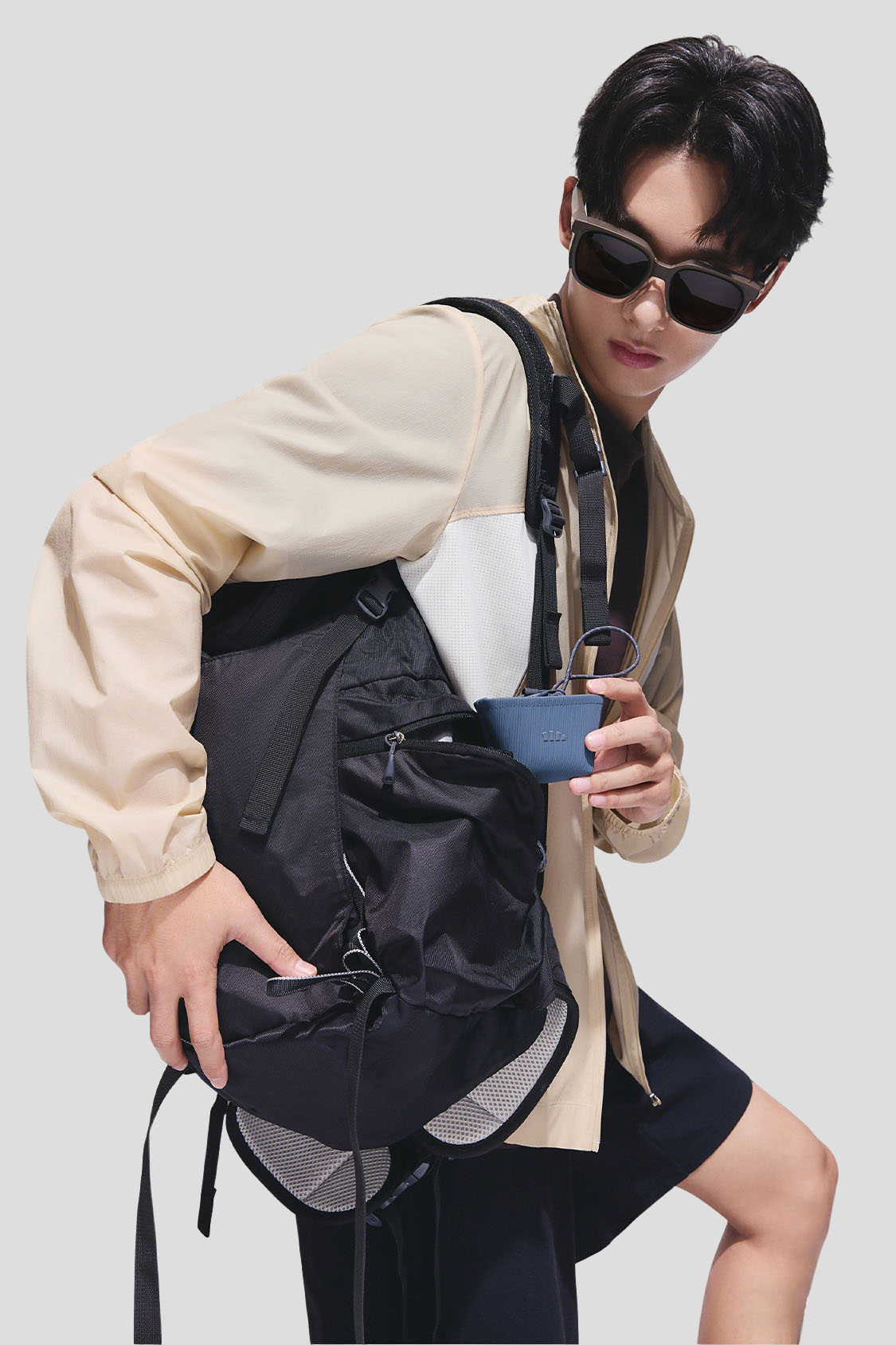 Square Frame Prescription Fit-Over Sunglasses UV 400 FD001