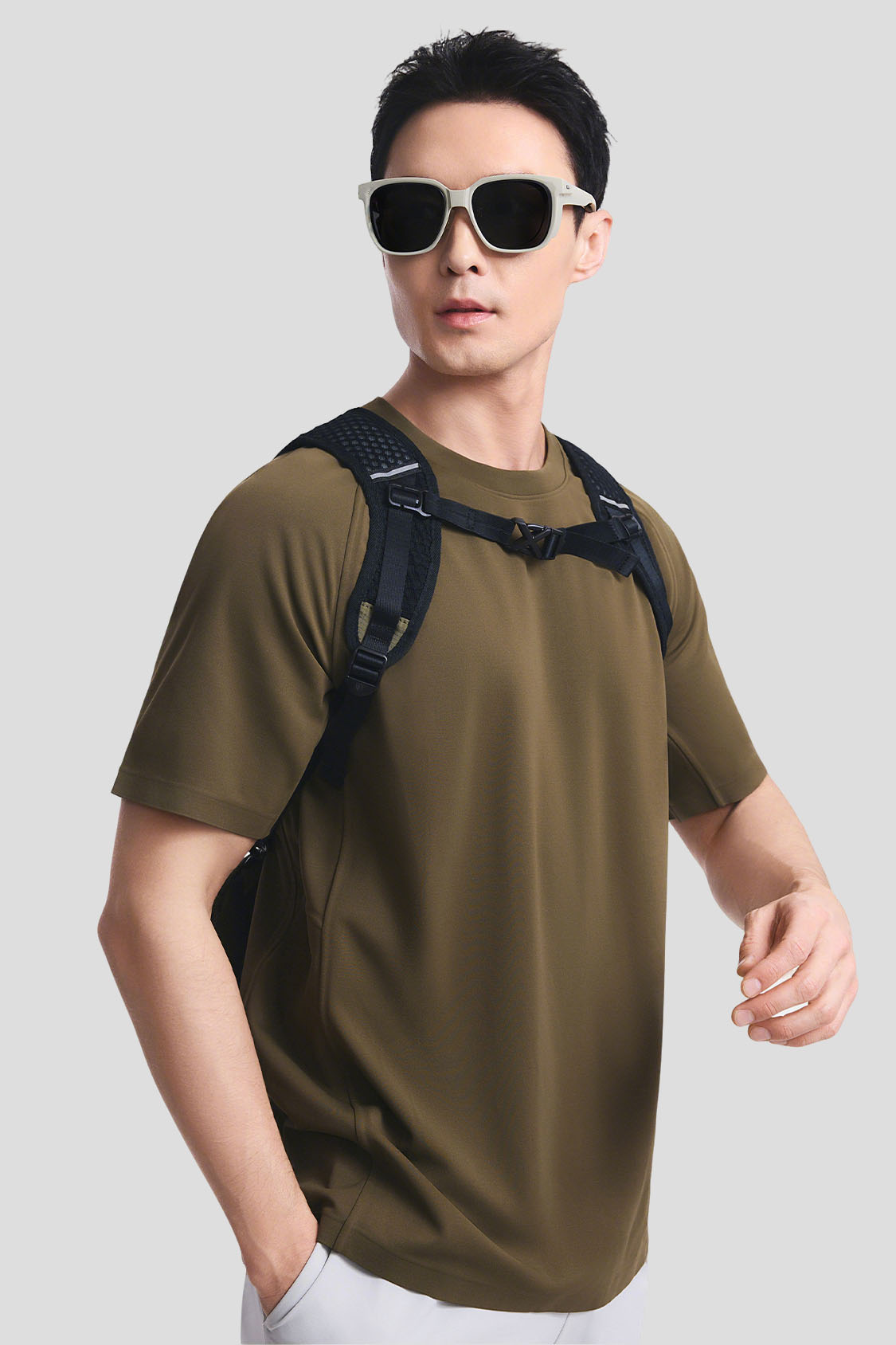 Square Frame Prescription Fit-Over Sunglasses UV 400 FD001