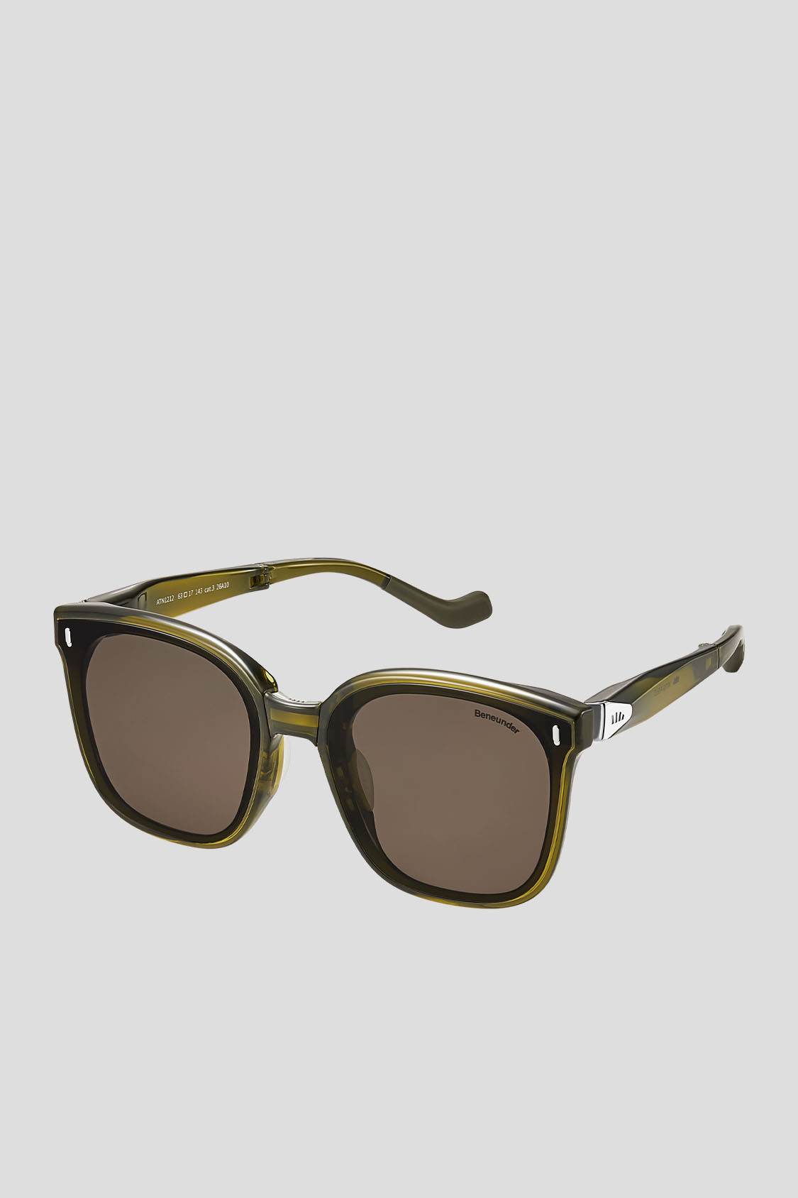 Übergroße Quadratisch-Rund Gestell Sonnenbrille UV 400 FD025