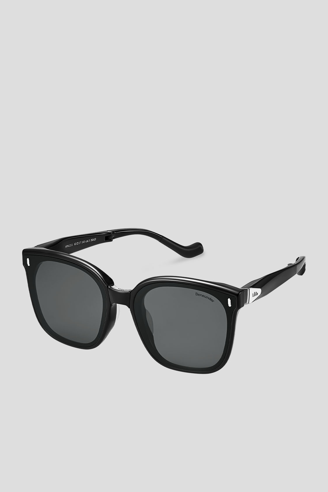 Übergroße Quadratisch-Rund Gestell Sonnenbrille UV 400 FD025