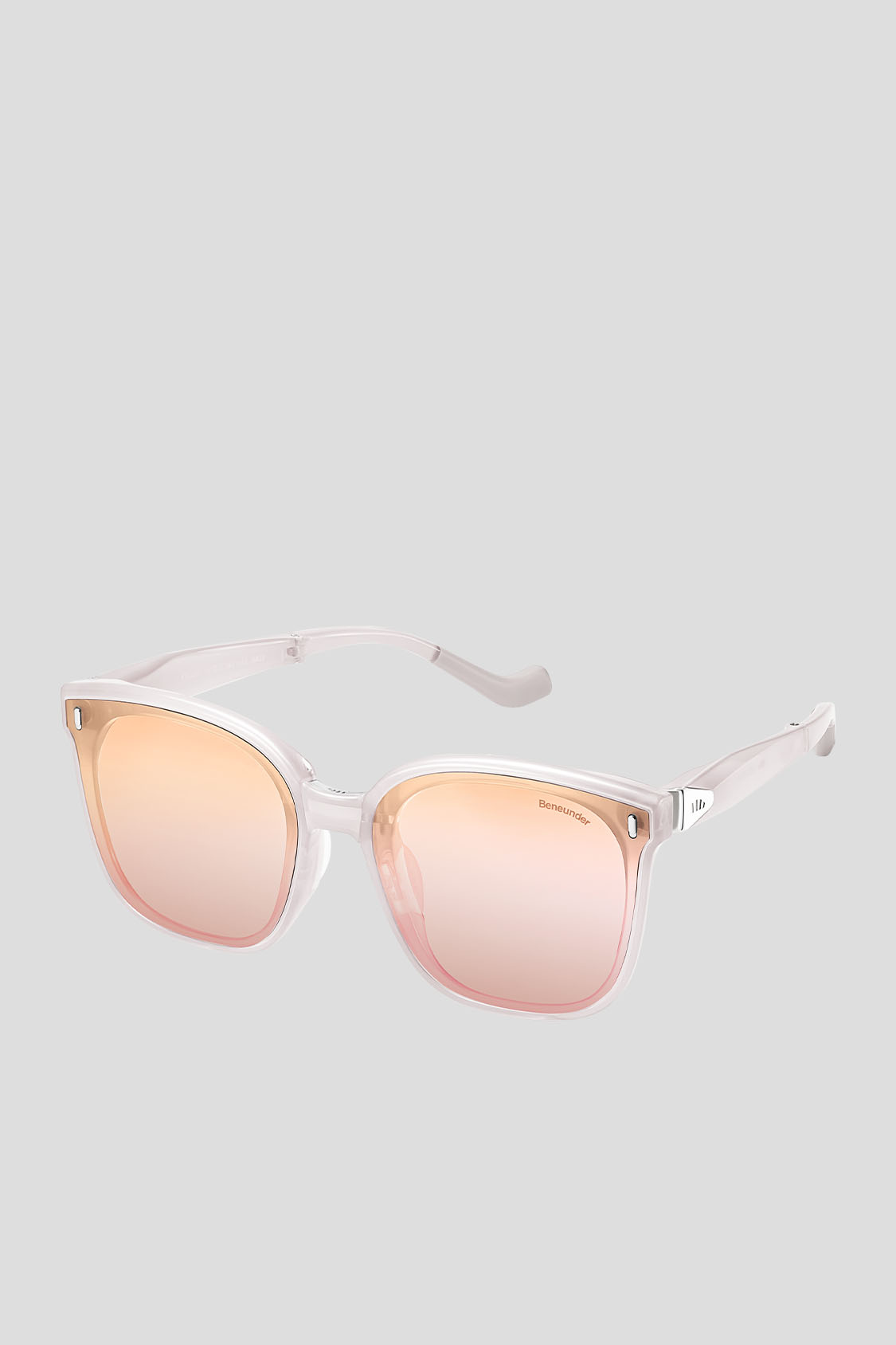 Übergroße Quadratisch-Rund Gestell Sonnenbrille UV 400 FD025