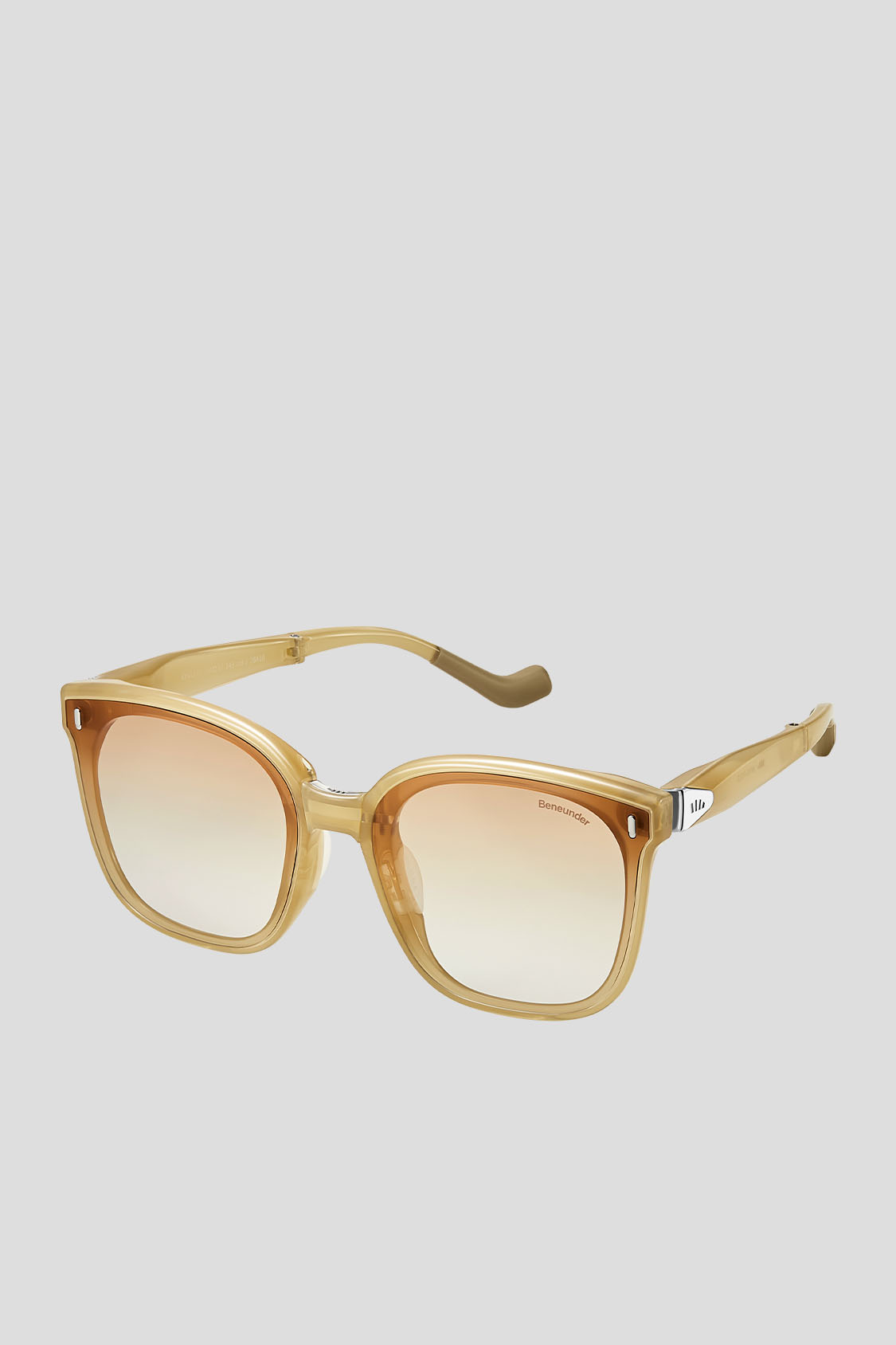 Übergroße Quadratisch-Rund Gestell Sonnenbrille UV 400 FD025
