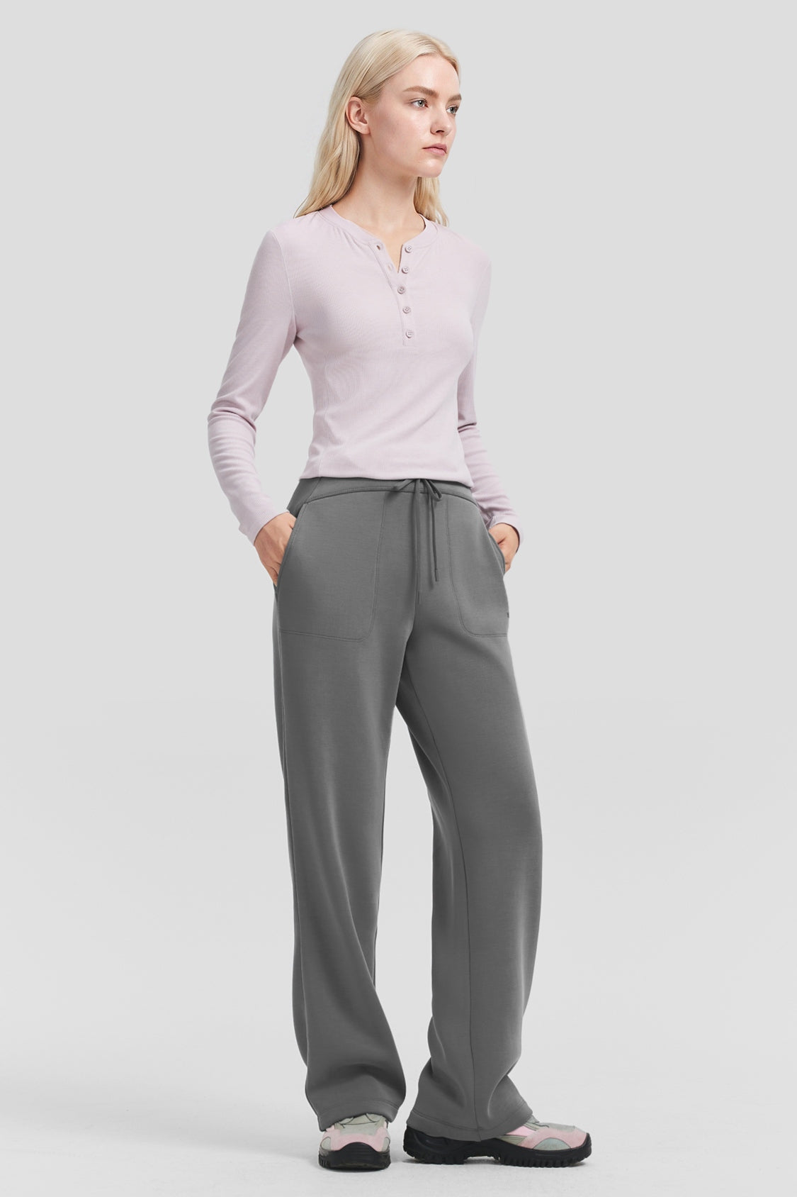 Women's Ultra-Soft High-Stretch Straight-Leg Pants SF009