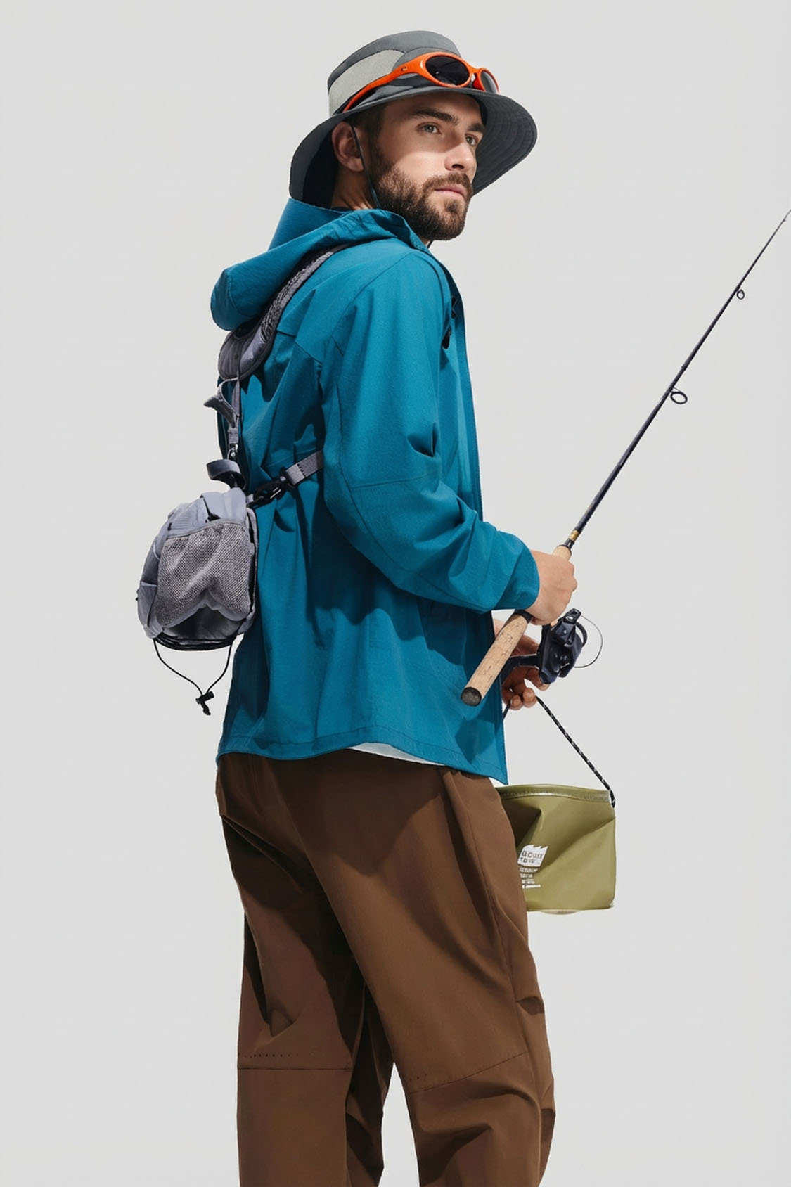 Men's Breathable Sun Protection Bucket Hat UPF 50+ TS730/UL504