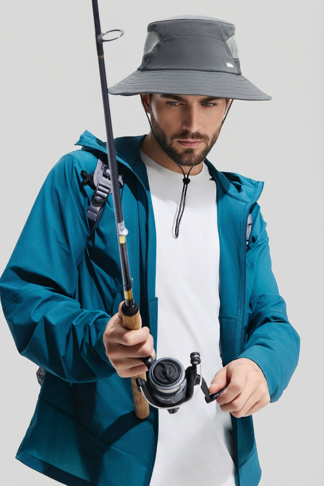 Men's Breathable Sun Protection Bucket Hat UPF 50+ TS730/UL504