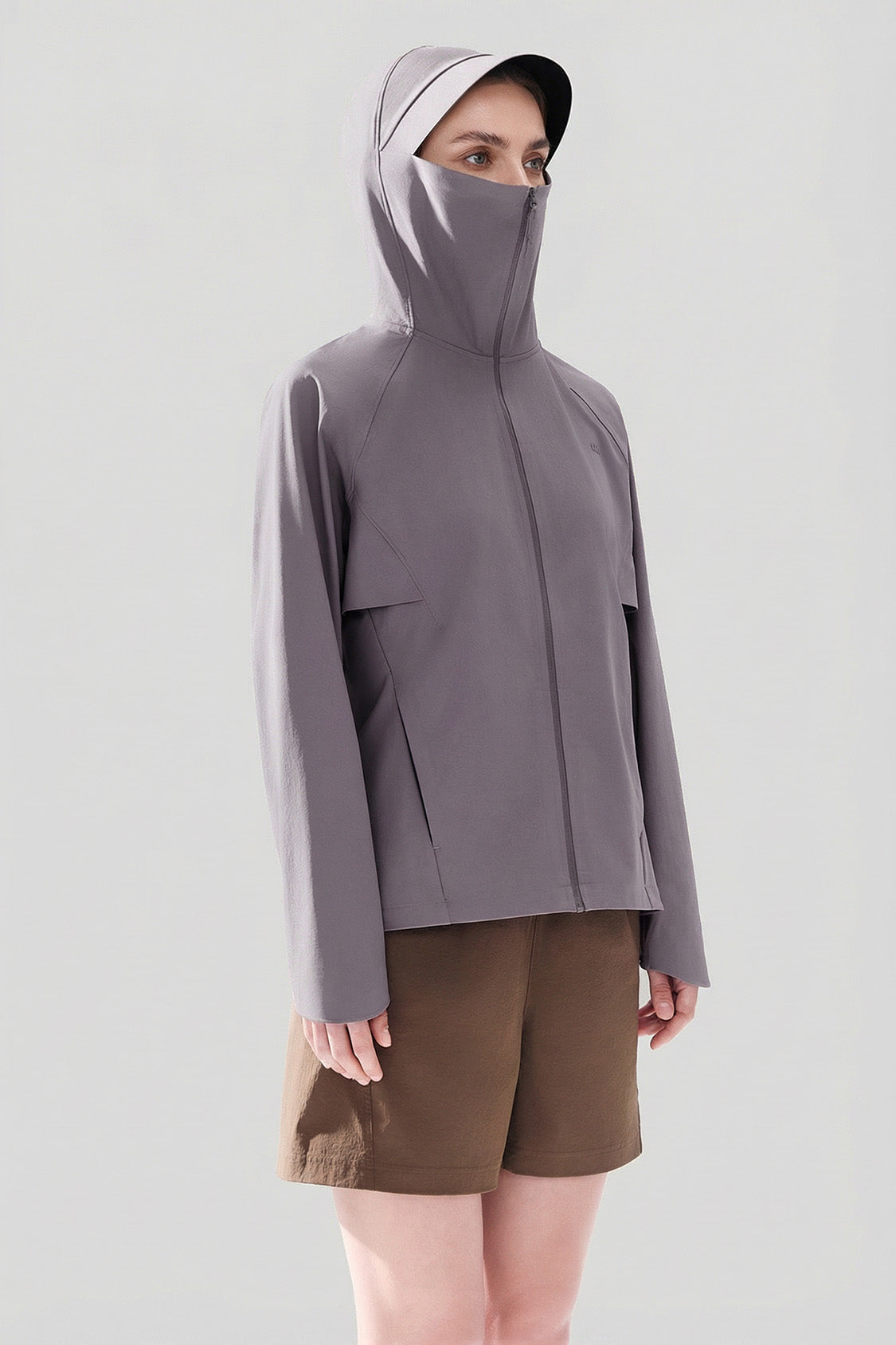 Giacca da donna antivento per protezione solare UPF 100+ WS002