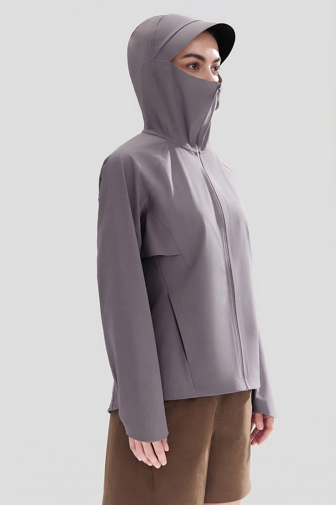 Giacca da donna antivento per protezione solare UPF 100+ WS002