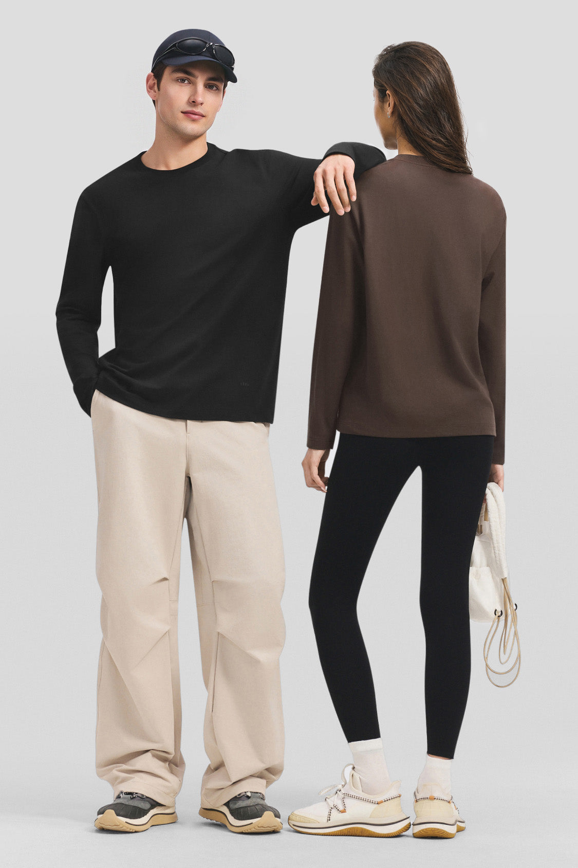 Unisex Stretch Breathable Crew-Neck Long-Sleeve T-Shirt CT013