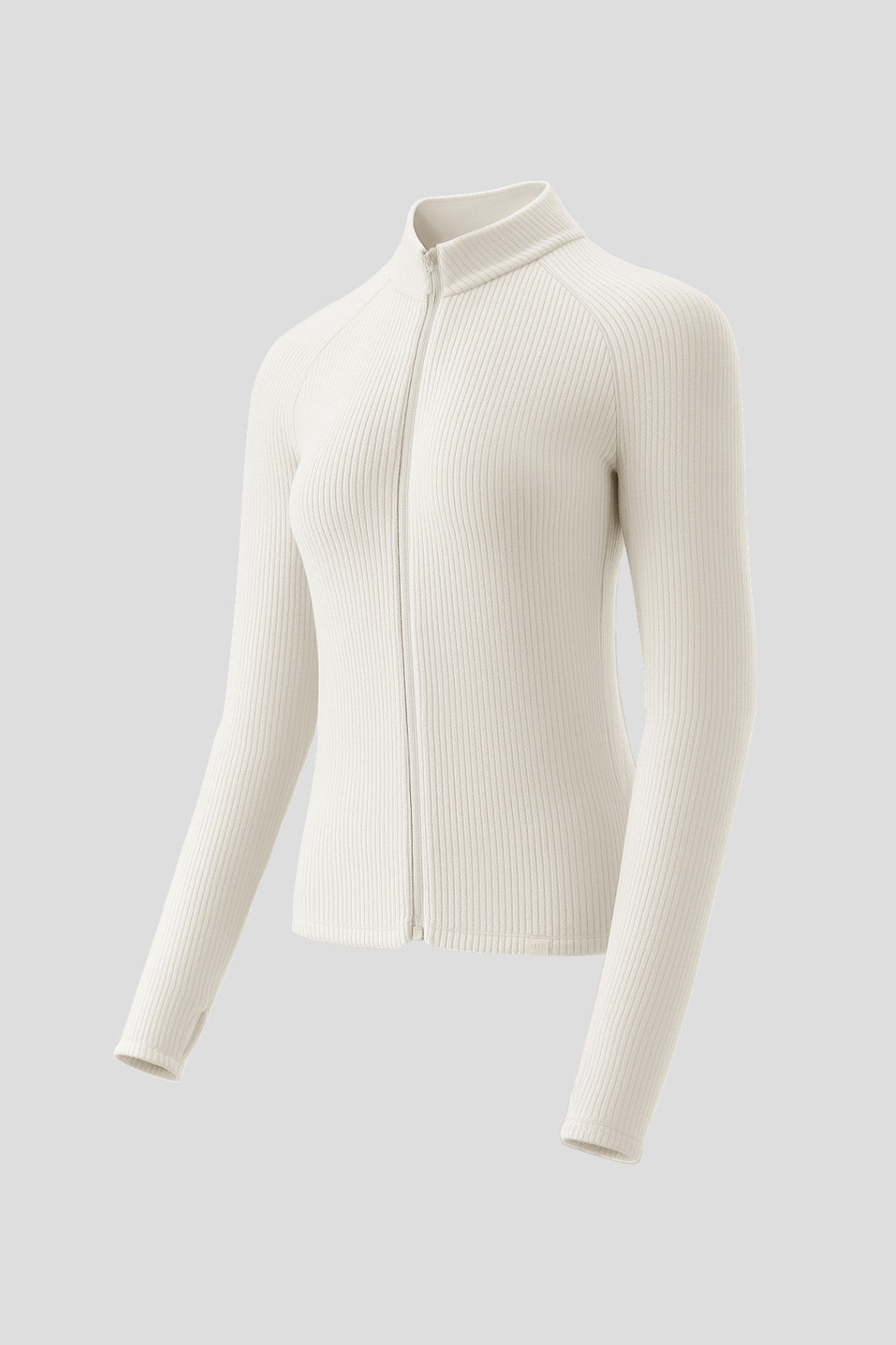 Women's High-Stretch Fleece Straight-Fit Two-Way-Zip Base Layer Top (Mid Warmth) PM022