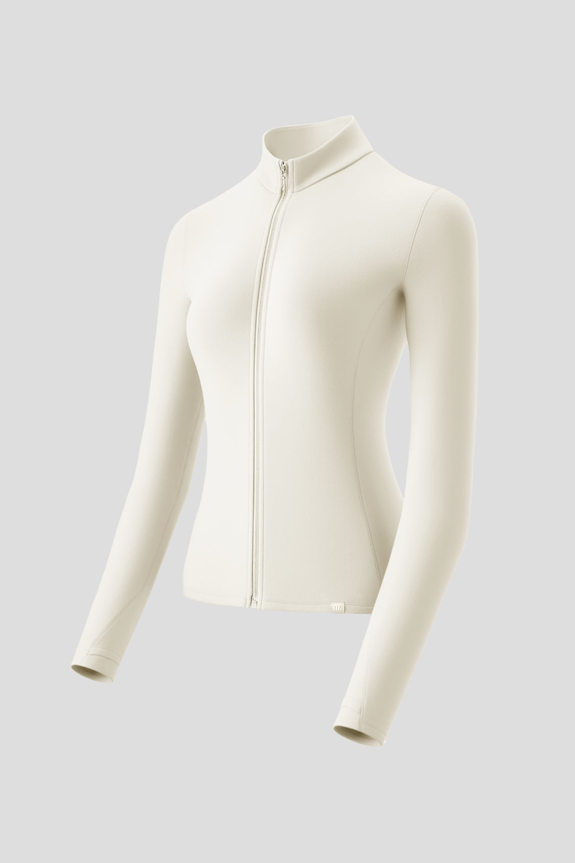 Women's High-Stretch Fleece Stand-Collar Two-Way-Zip Base Layer Top (Mid Warmth) PM021