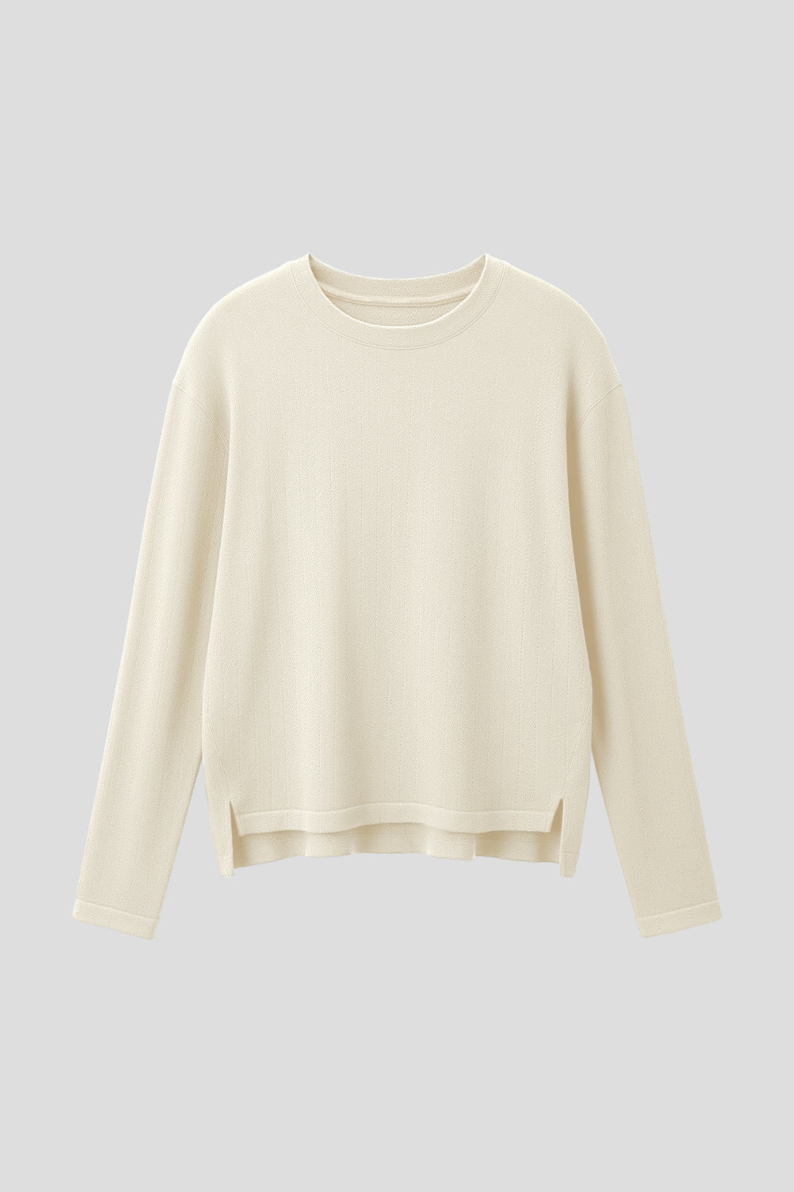 Women's High-Stretch Seamless Knit Relaxed Base Layer Top EL026