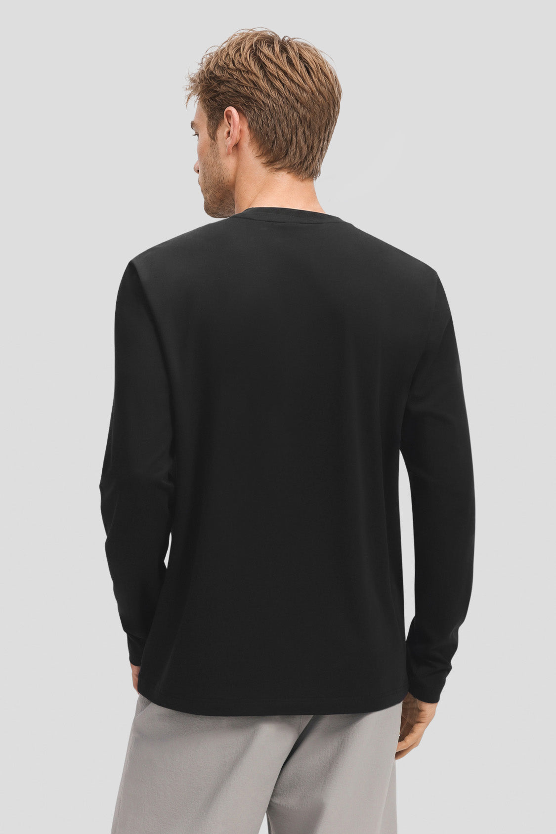 Unisex Stretch Breathable Crew-Neck Long-Sleeve T-Shirt CT013