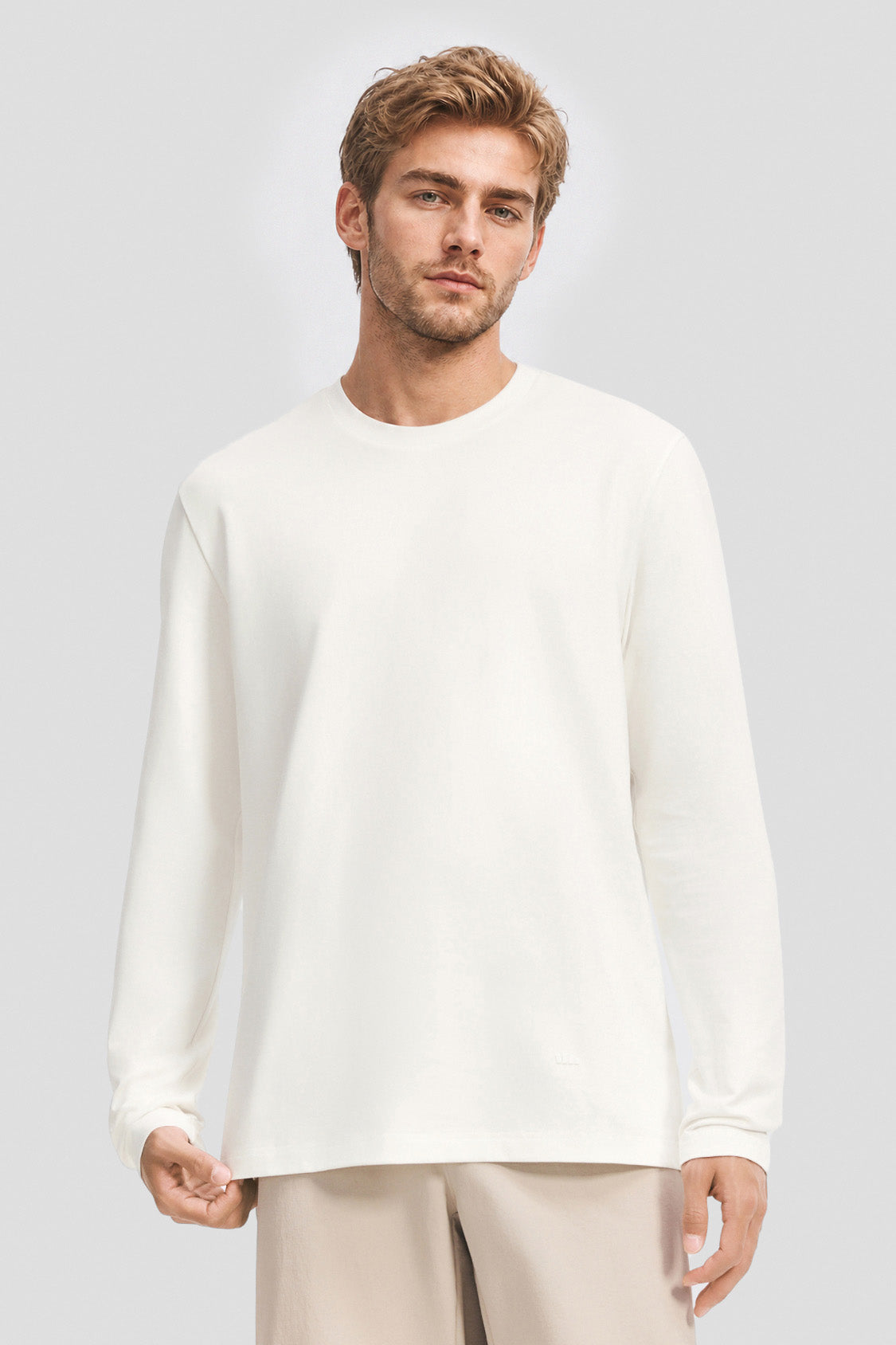 Unisex Stretch Breathable Crew-Neck Long-Sleeve T-Shirt CT013