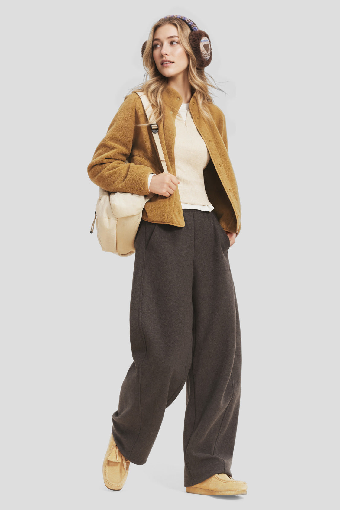 Women's Double-Layer Relaxed-Fit Thermal Pants (Mid Warmth) SF011