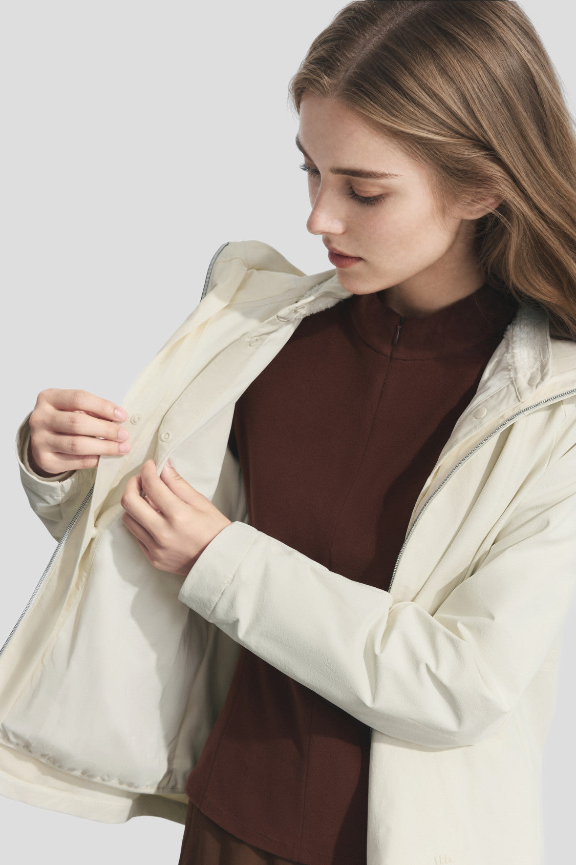 Chaqueta acolchada softshell ultraligera 3 en 1 para mujer (alta calidez) ST035