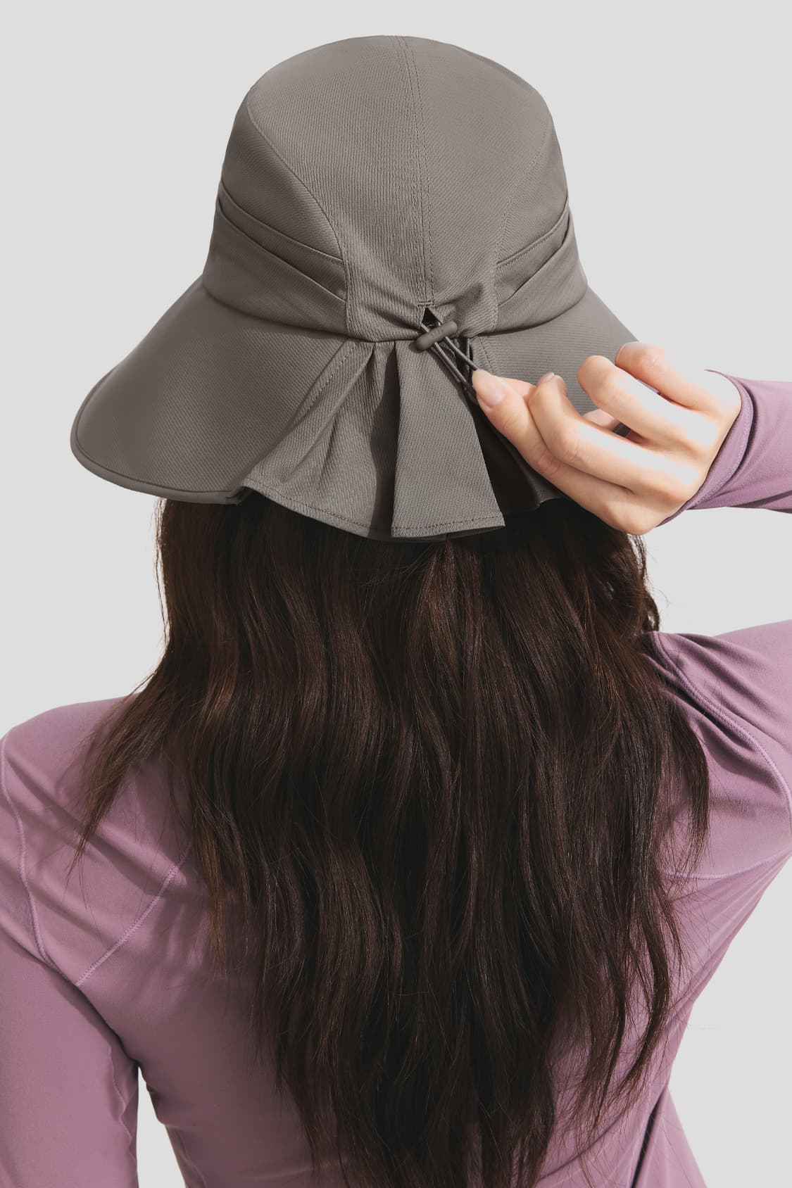 Wide-Brim Sun Protection Bucket Hat UPF50+ WR013