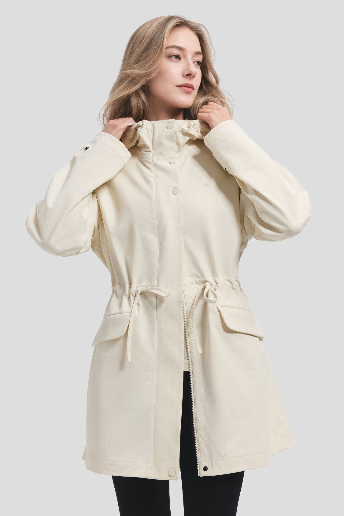 Women's High-Stretch Softshell Trench Coat (Light Warmth) ST027
